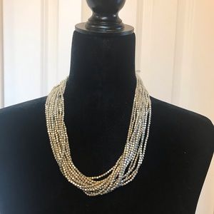 Beautiful 14-Strand Silver Necklace